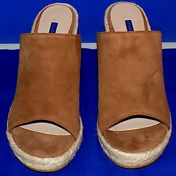 New Stuart Weitzman Mirabella basket brown suede US 8M